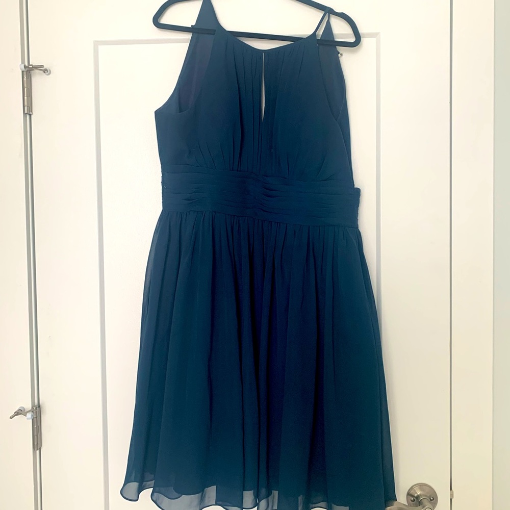 Azazie Siobhan size 14 navy